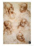 Five Studies of Grotesque Faces