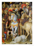 The Adoration of the Magi  Detail of Riders  Horses and Dog  1423