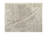 Map of Florence  1595
