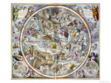 Map of the Christian Constellations as Depicted by Julius Schiller