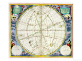 Map Charting the Movement of the Earth and Planets