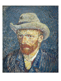 Self Portrait with Felt Hat  1887-88 (Oil on Canvas)