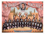 Advertisement for "IW Bairn's Famous Minstrels"