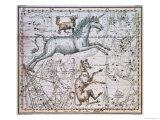Monoceros  from "A Celestial Atlas " Published in 1822