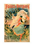 Poster for "Le Miroir" at the Folies-Bergere  a Pantomime by Rene Maizeroy