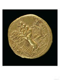 Aureus of the Deified Claudius Minted under Nero Depicting a Chariot with Four Horses