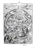 Map of the Island of Utopia  Book Frontispiece  1563