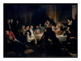 The Last Banquet of the Girondins  circa 1850