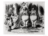 Tweedledum and Tweedledee  Illustration from "Through the Looking Glass " by Lewis Carroll  1872