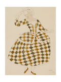 Costume Design for Columbine  from Sleeping Beauty  1921