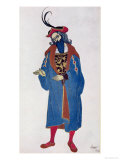 Costume Design for Blue-Beard  from Sleeping Beauty  1921