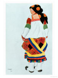 Costume Design for a Peasant Girl  1922