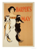 Reproduction of a Poster Advertising the May Issue of "Harper's Magazine " 1897