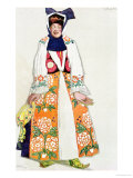 Costume Design for a Peasant Woman  from Sadko  1917