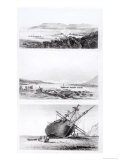 Scenes of the "Beagle" Being Repaired  on the Distant Cordillera of the Andes
