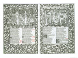 Illustrated Page from "The Works of Chaucer " Published by Kelmscott Press  1896