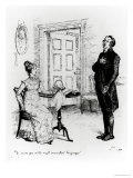 Mr Collins and Elizabeth  from "Pride and Prejudice" by Jane Austen circa 1894
