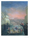 Departure of the Santa Maria  the Pinta and the Nina from Palos in 1492