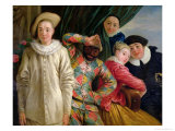 Harlequin  Pierrot and Scapin