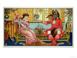 Illustration from "Beauty and the Beast " circa 1900