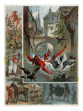 Illustration for Till Eulenspiegel Story by Richard Strauss circa 1860-80