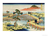 Eight Part Bridge  Province of Mucawa  Japan  circa 1830