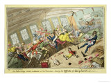 An Interesting Scene on Board an East-Indiaman  Showing the Effects of a Heavy Lunch