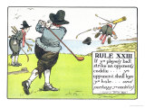 Rule XIII: If Ye Player's Ball Strike an Opponent's Caddie