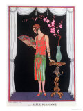 Worth Evening Dress  Fashion Plate from Gazette Du Bon Ton  1925