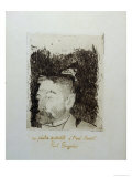 Au Poete Synthetiste  Portrait of Stephame Mallarme