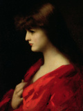 Study of a Woman in Red  Early 1890s