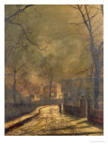 Autumn Scene  Leeds  1874