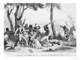 Burning of the Plaine Du Cap  Haiti  1794