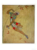 Nijinsky in the Role of the Negro Slave in the Ballet "Scheherazade" by Rimski-Korsakov 1912