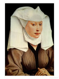 Portrait of a Young Woman in a Pinned Hat  circa 1435