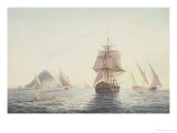 Gibraltar: HMS "Sirius" Sailing Off
