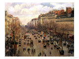 Boulevard Montmartre  Afternoon Sun  1897