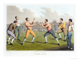 A Prize Fight  Aquatinted by I Clark  Published by Thomas Mclean  1820