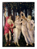 Primavera: Detail of the Three Graces and Mercury