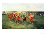 The Finish of the Two Thousand Guineas at Newmarket