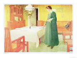 School Household  Dining Room Scene  Published in "Lasst Licht Hinin" ("Let in More Light") 1908