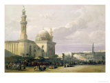 Mosque of the Sultan Hasan from the Great Square of Rumeyleh  Cairo  from "Egypt and Nubia " Vol3