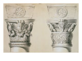 Byzantine Capitals from Columns in the Nave of the Church of St Demetrius in Thessalonica