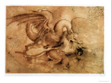Fight Between a Dragon and a Lion