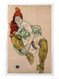Sitting Woman with Her Right Leg Bent  1917