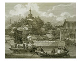 A View of the Gardens of the Imperial Palace  Peking  Detail