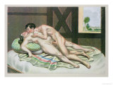 Lovers on a Bed  Published 1835  Reprinted in 1908
