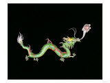 Dragon Chasing Flaming Pearl  Decorative Detail from the Base of a Chinese Export Silver Jardinier
