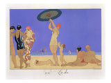 At the Lido  Engraved by Henri Reidel  1920 (Litho)