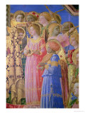 The Coronation of the Virgin  Detail Showing Musical Angels  circa 1430-32